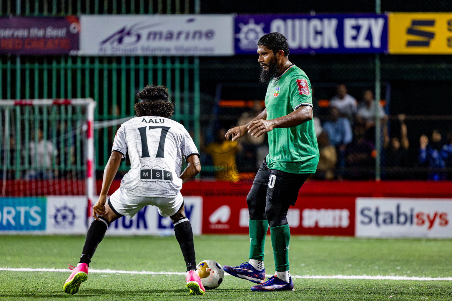 GDh Madaveli VS GDh Thinadhoo in Day 7 of Golden Futsal Challenge 2025 was held on Saturday, 11th January 2025, in Hulhumale', Maldives Photos: Nausham Waheed / images.mv