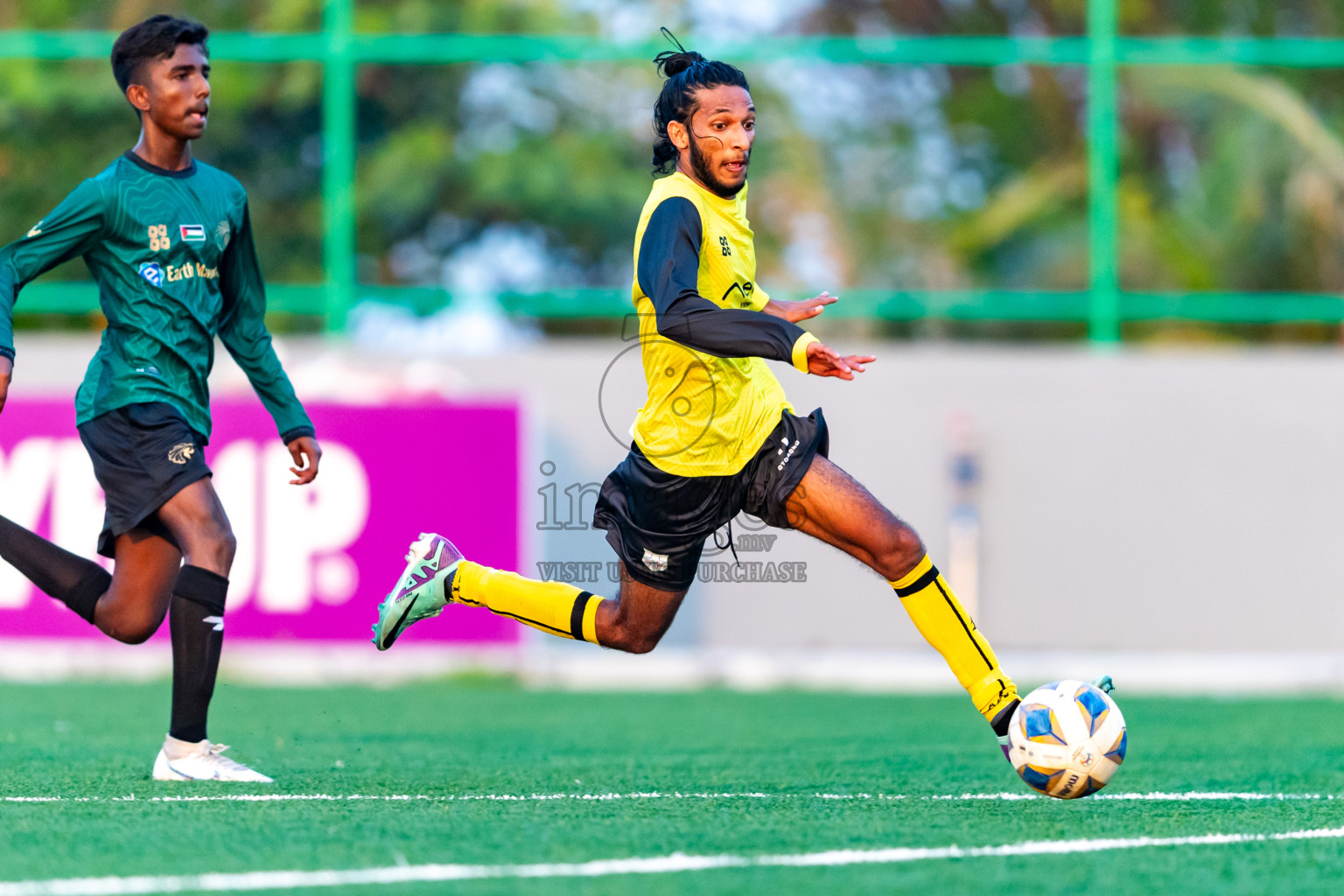 Baburu SC vs Kanmathi Juniors from Manadhoo Council Cup 2024 in N Manadhoo Maldives on Friday, 23rd February 2023. Photos: Nausham Waheed / images.mv