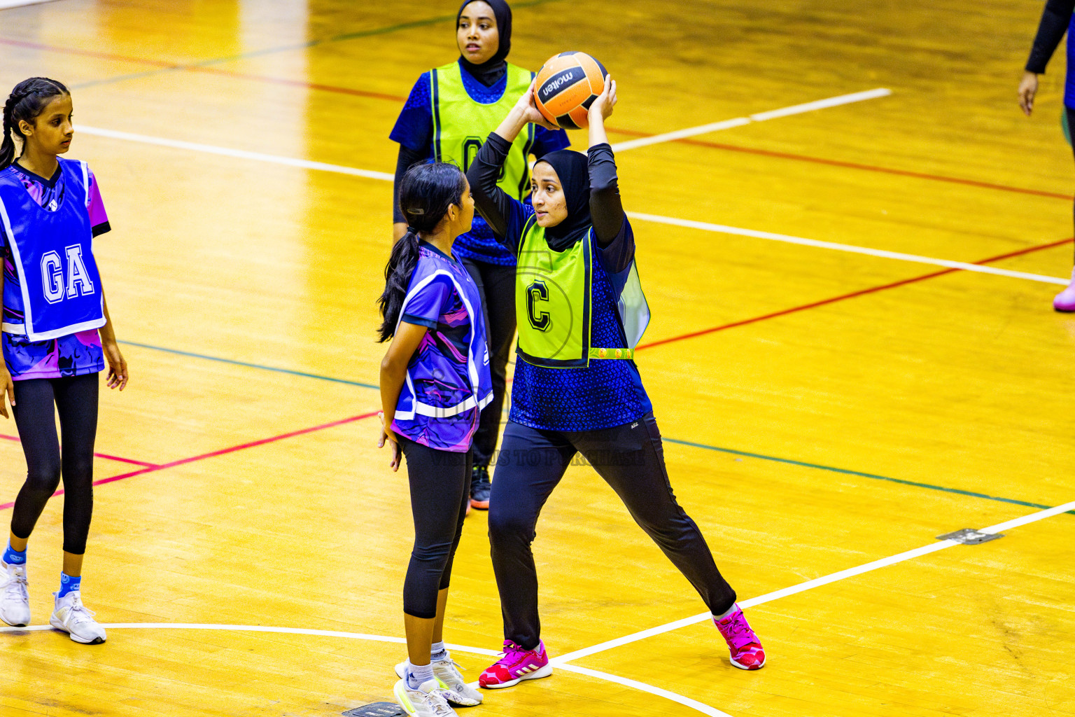 Day 2 of 21st National Netball Tournament was held in Social Canter at Male', Maldives on Thursday, 10th May 2024. Photos: Nausham Waheed / images.mv