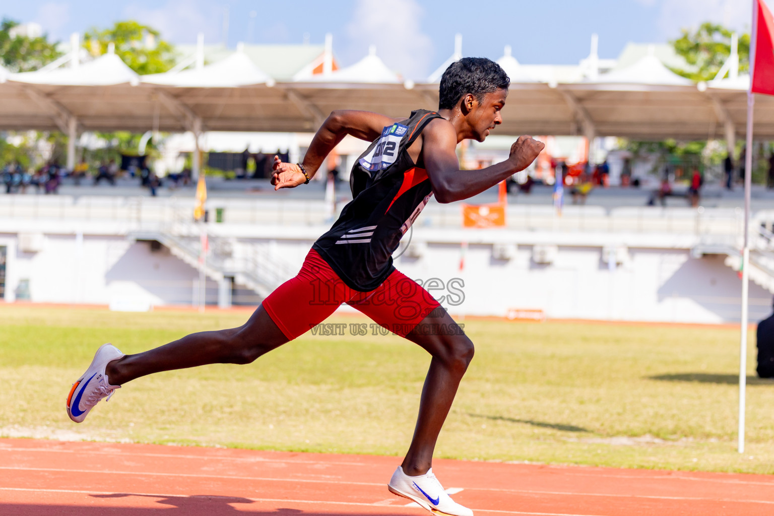 Day 3 of MWSC Interschool Athletics Championships 2024 held in Hulhumale Running Track, Hulhumale, Maldives on Monday, 11th November 2024. Photos by: Nausham Waheed / Images.mv