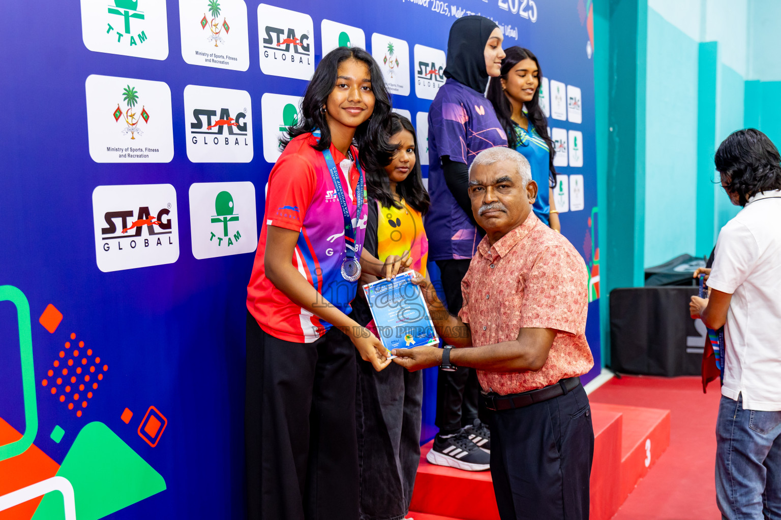 Finals of 30th Table Tennis Association Championship 2025 was held on Saturday, 20th September 2025 in Male' TT Hall, Male', Maldives. Photos: Nausham Waheed / images.mv