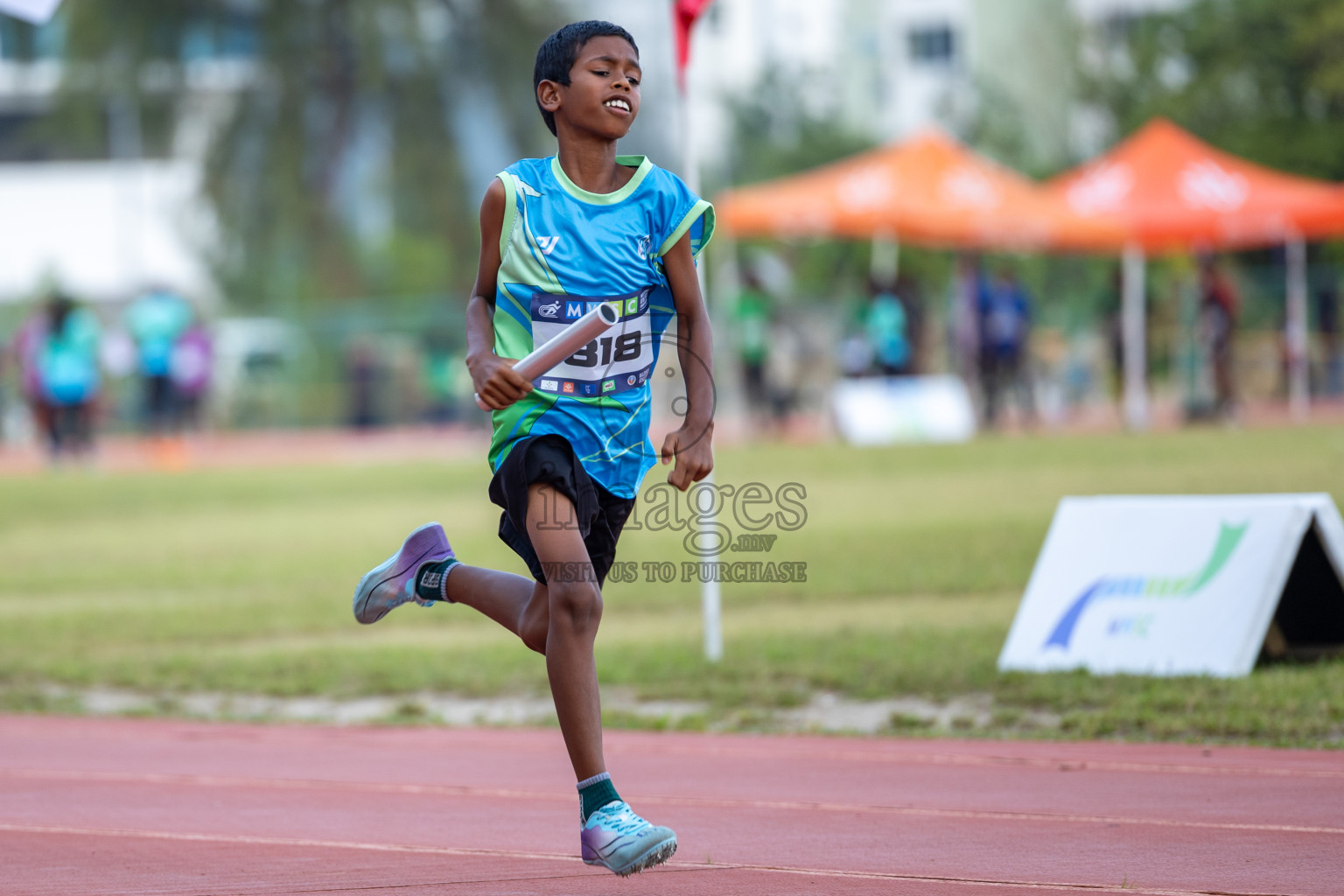 Day 5 of MWSC Interschool Athletics Championships 2024 held in Hulhumale Running Track, Hulhumale, Maldives on Wednesday, 13th November 2024. Photos by: Ismail Thoriq / Images.mv