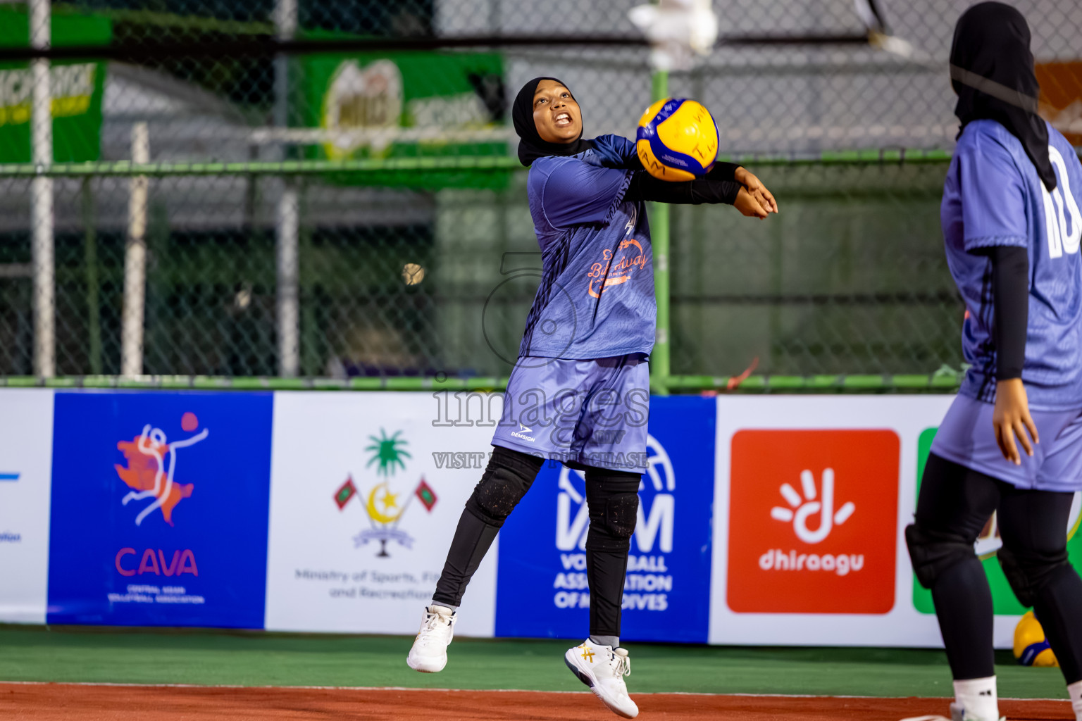 Goodies Sports Club vs Club Volleyball in Milo National Junior Volleyball Championship 2025 Day 4 was held on Tuesday, 25th November 2025 at Ekuveni Turf Court Male', Maldives. Photos: Nausham Waheed / images.mv