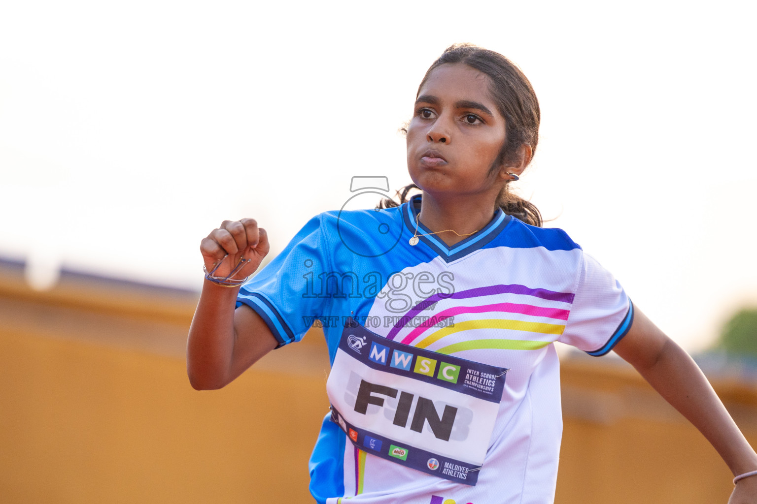 Day 4 of MWSC Interschool Athletics Championships 2024 held in Hulhumale Running Track, Hulhumale, Maldives on Tuesday, 12th November 2024. Photos by: Ismail Thoriq / Images.mv