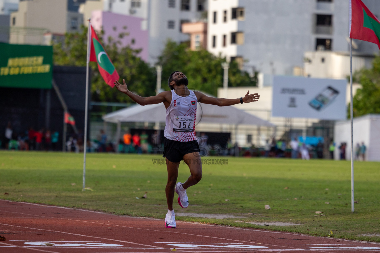 Day 2 of 33rd National Athletics Championship was held in Ekuveni Track at Male', Maldives on Friday, 6th September 2024.
Photos: Ismail Thoriq  / images.mv