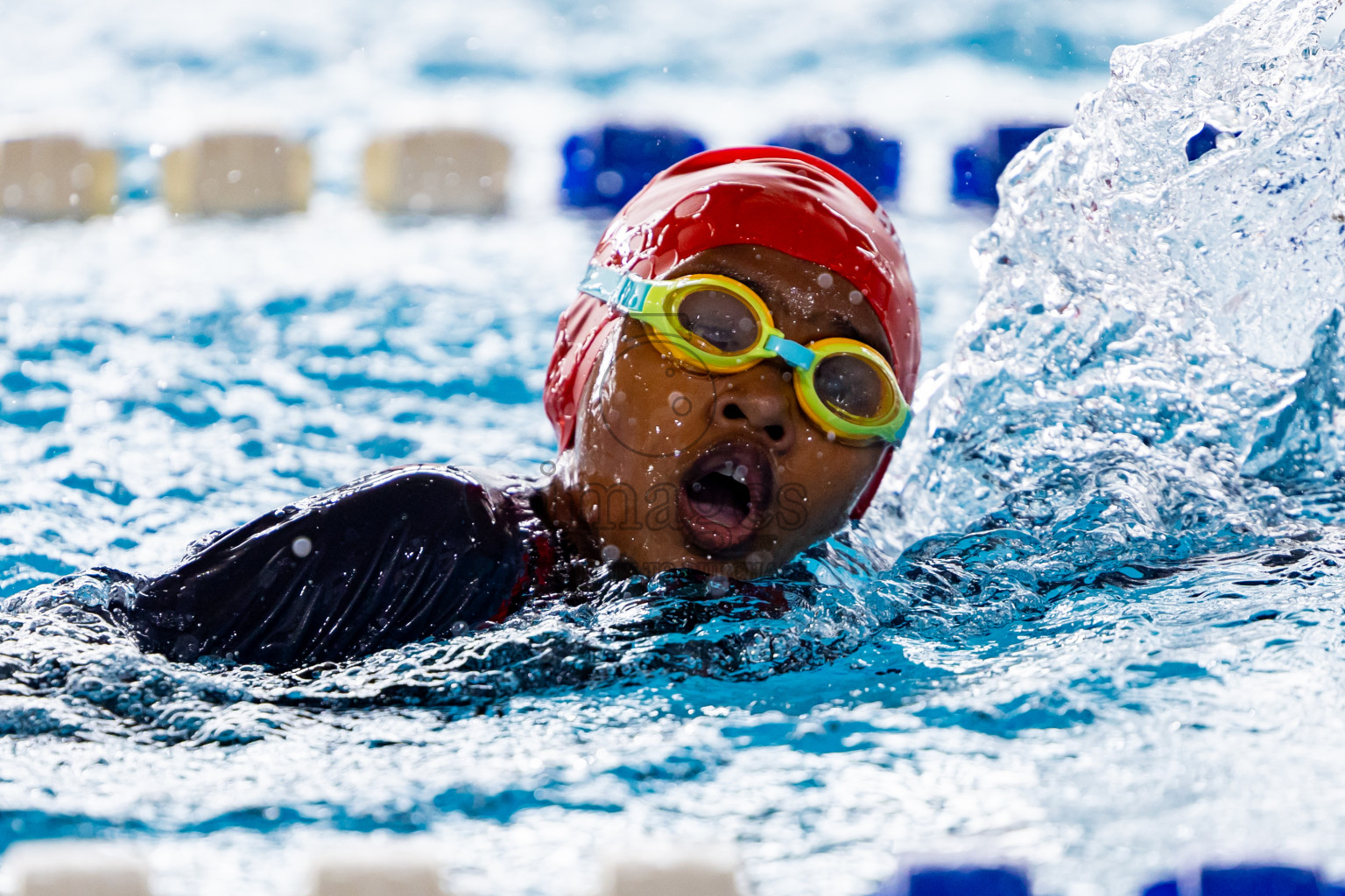 Day 3 of 20th BMLInter-school Swimming Competition 2024 held in Hulhumale', Maldives on Monday, 14th October 2024. Photos: Nausham Waheed / images.mv