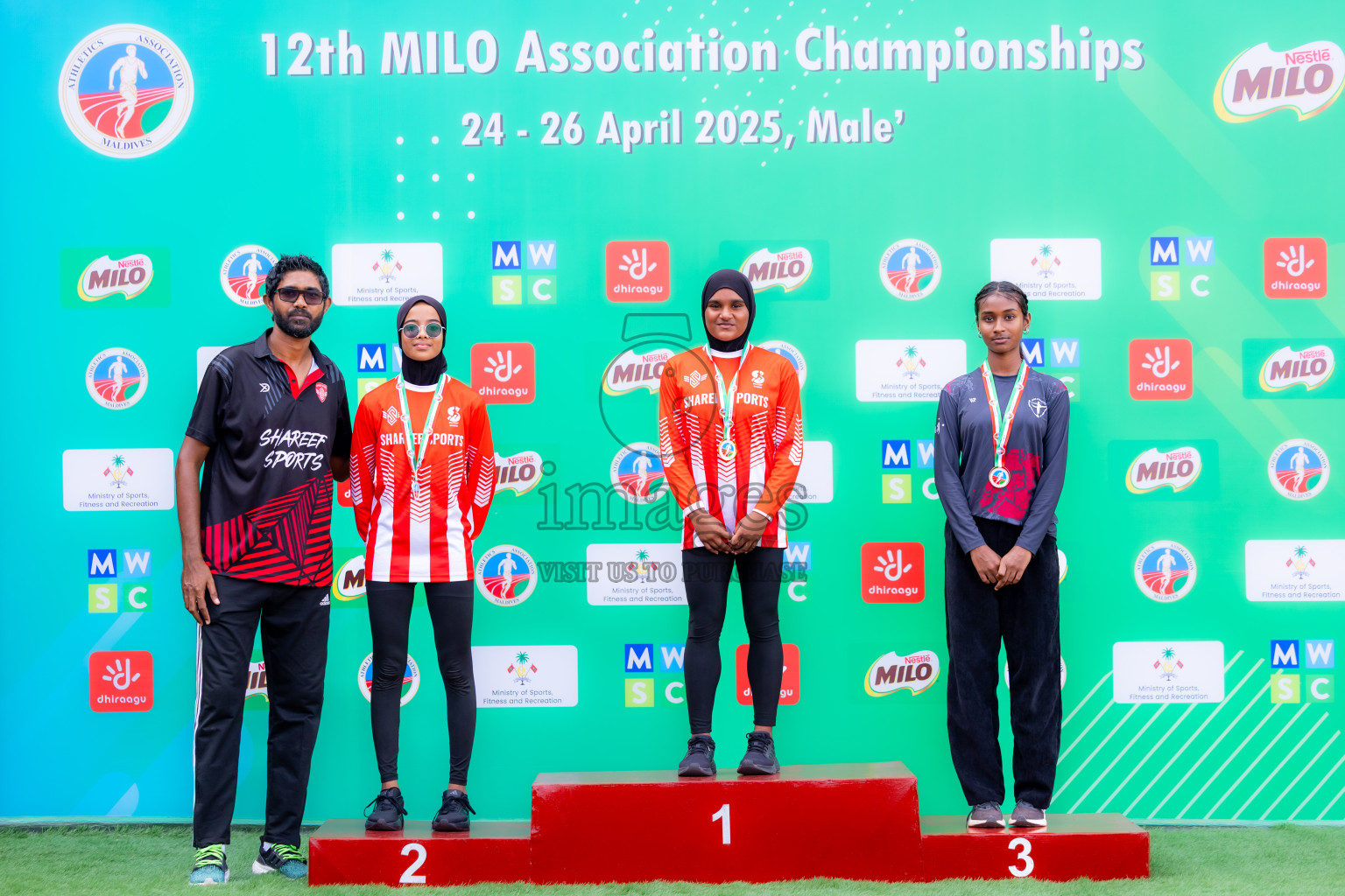 Day 3 of 12th Milo Association Championships was held in Ekuveni Track at Male', Maldives on Saturday, 26th April 2025. Photos: Nausham Waheed  / images.mv