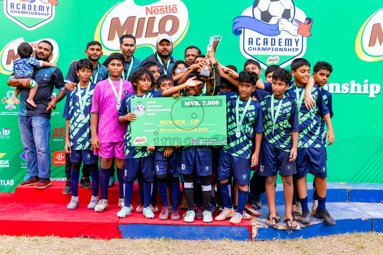 Day 4 of MILO Academy Championship 2024 - U12 was held at Henveiru Grounds in Male', Maldives on Sunday, 7th July 2024. Photos: Nausham Waheed / images.mv