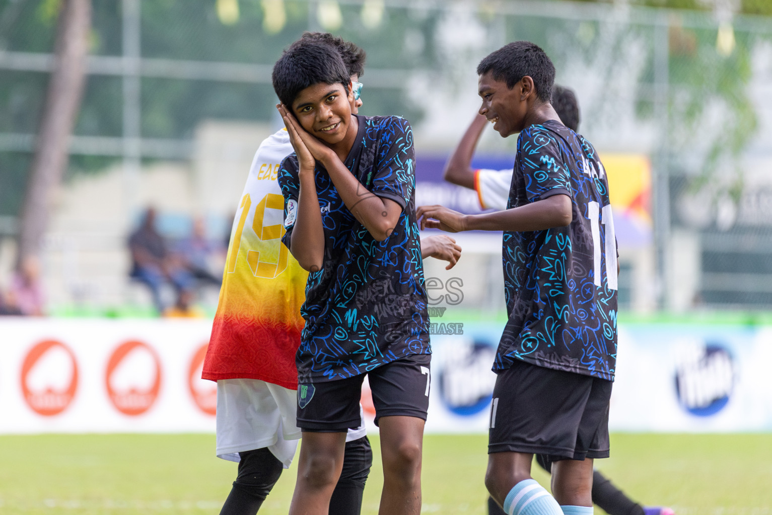 Club Eagles vs Super United Sports (U14) in Day 4 of Dhivehi Youth League 2024 held at Henveiru Stadium on Thursday, 28th November 2024. Photos: Shuu Abdul Sattar/ Images.mv