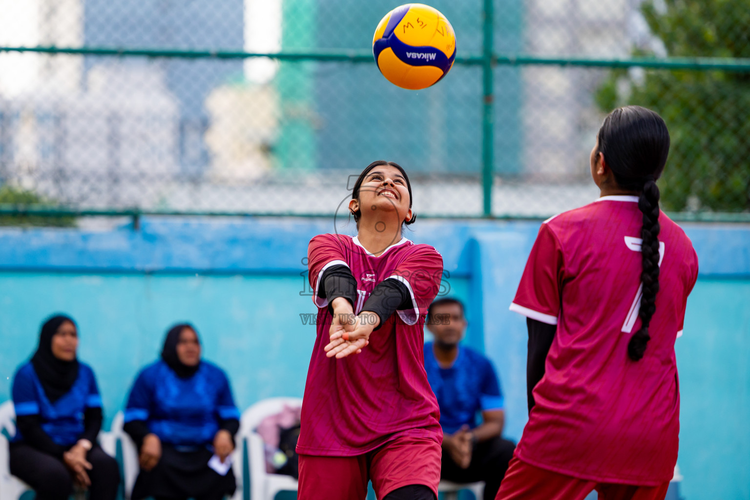 Club rising star academy vs Sports club city in Milo National Junior Volleyball Championship 2025 Day 2 was held on Sunday, 23rd November 2025 at Ekuveni Turf Court Male', Maldives. Photos: Nausham Waheed / images.mv