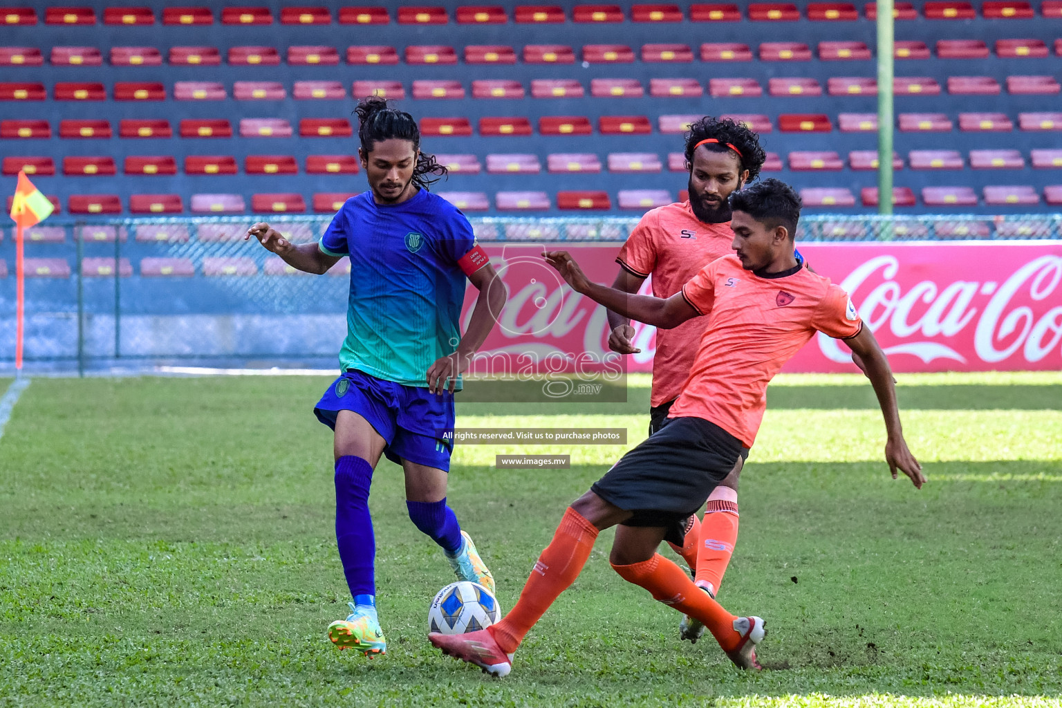 Club Eagles vs Super United sports in the FA Cup 2022 on 15th Aug 2022, held in National Football Stadium, Male', Maldives Photos: Nausham Waheed / Images.mv