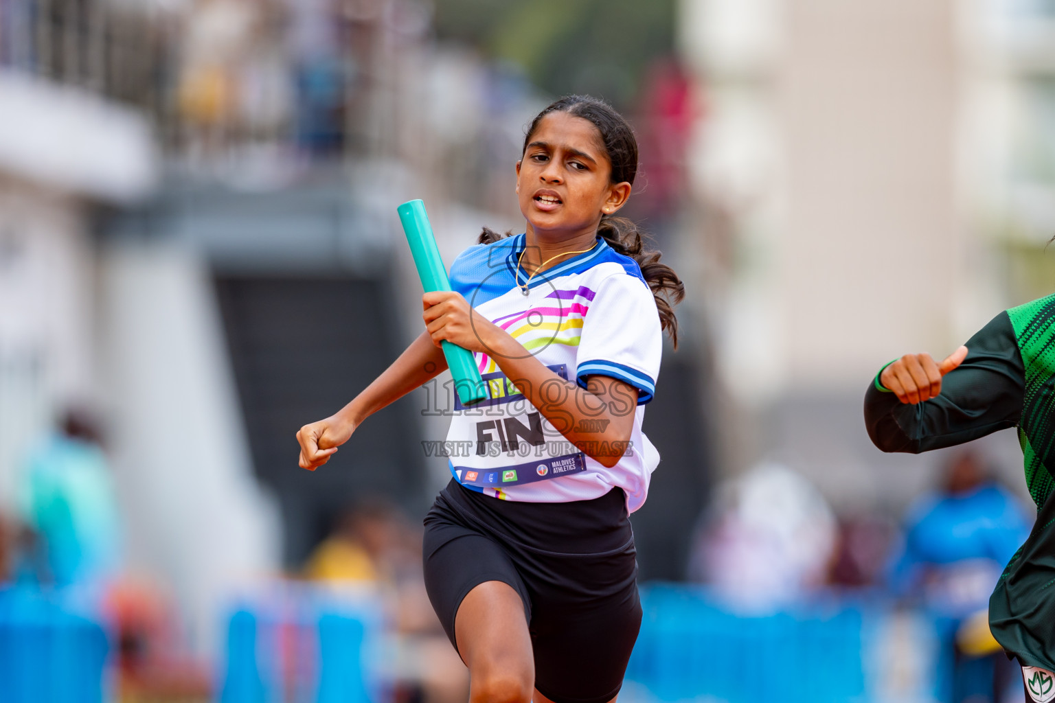 Day 6 of MWSC Interschool Athletics Championships 2024 held in Hulhumale Running Track, Hulhumale, Maldives on Thursday, 14th November 2024. Photos by: Nausham Waheed / Images.mv