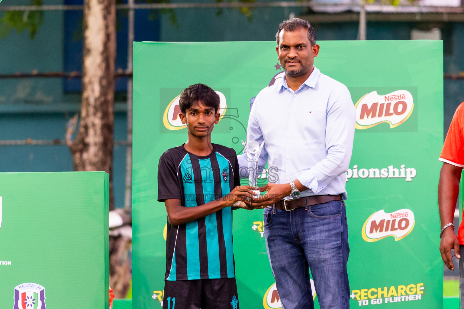 Day 5 of MILO Academy Championship 2025 (U14) was held on Monday, 3rd November 2025 at Henveiru Football Grounds, Male', Maldives . Photos: Nausham Waheed / images.mv