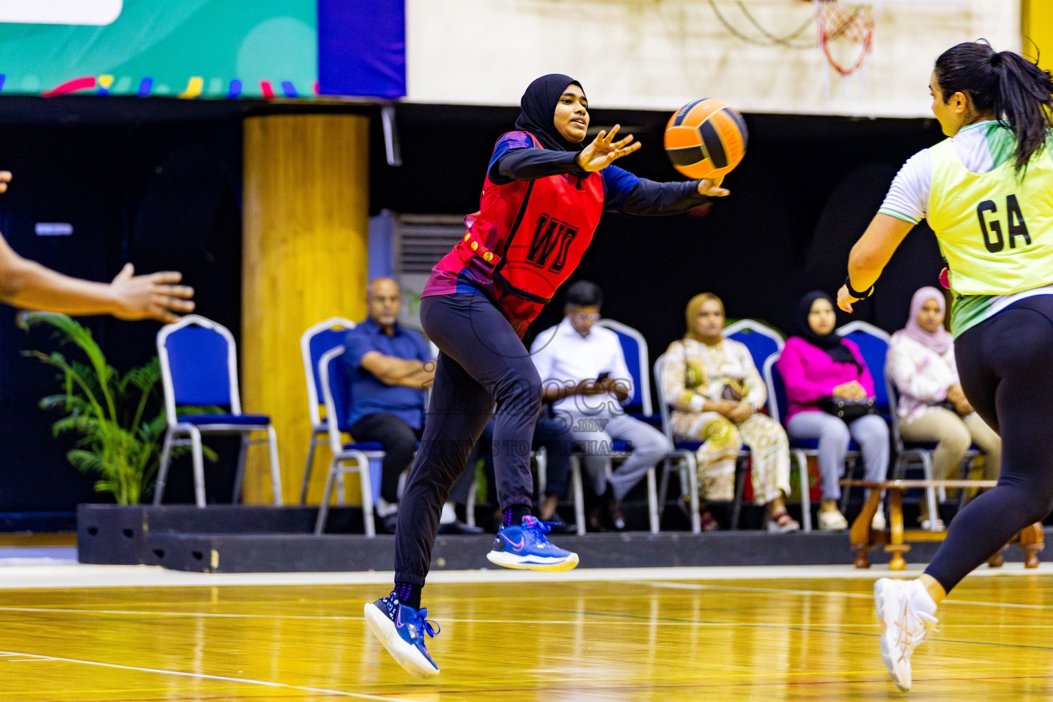 Club Matrix vs Club Green Streets in Final of 21st National Netball Tournament was held in Social Canter at Male', Maldives on Wednesday, 22nd May 2024. Photos: Nausham Waheed / images.mv