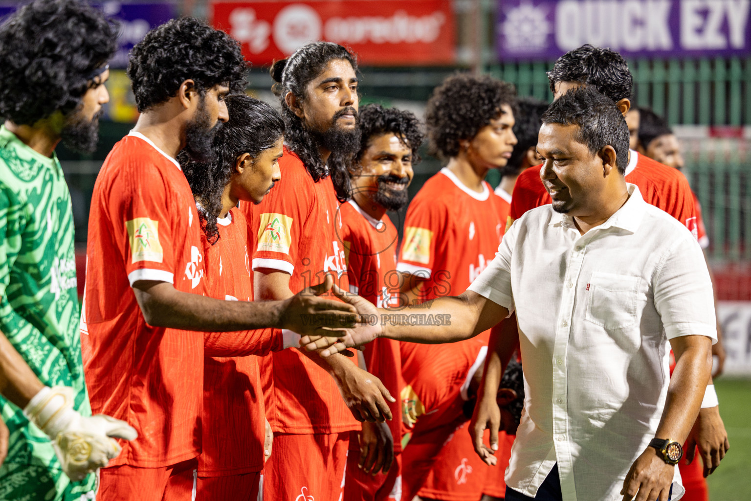 F. Dharanboodhoo VS F. Bilehdhoo in Day 16 of Golden Futsal Challenge 2025 was held on Monday, 20th January 2025, in Hulhumale', Maldives. 
Photos: Hassan Simah / images.mv