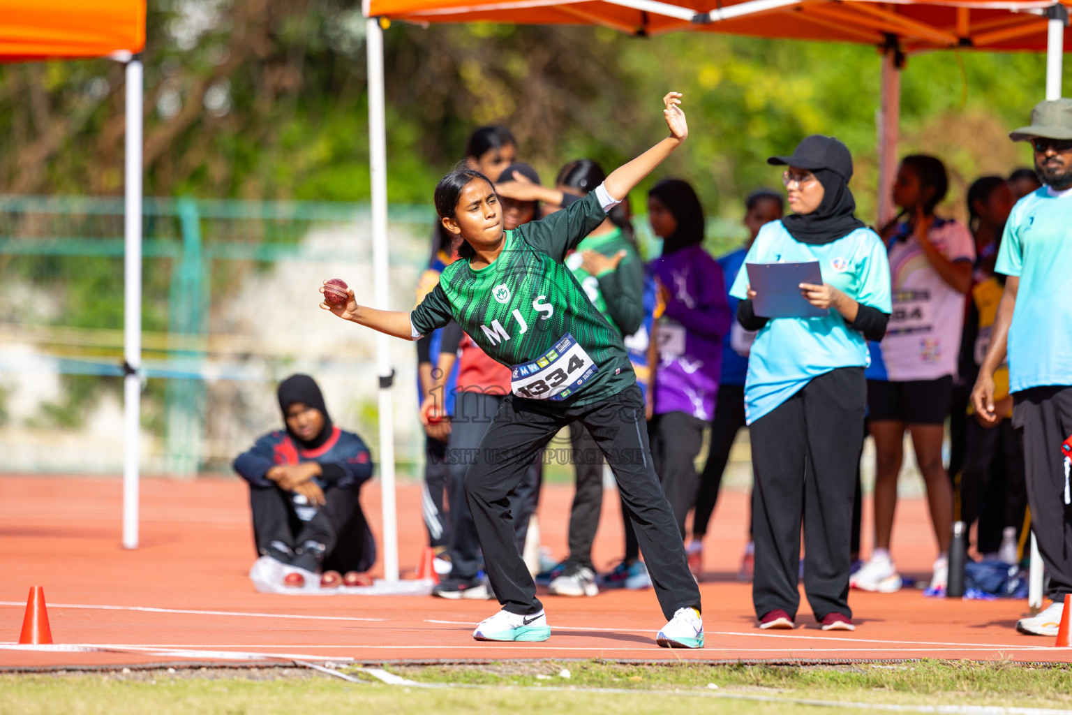 Day 1 of MWSC Interschool Athletics Championships 2024 held in Hulhumale Running Track, Hulhumale, Maldives on Saturday, 9th November 2024. Photos by: Ismail Thoriq / Images.mv