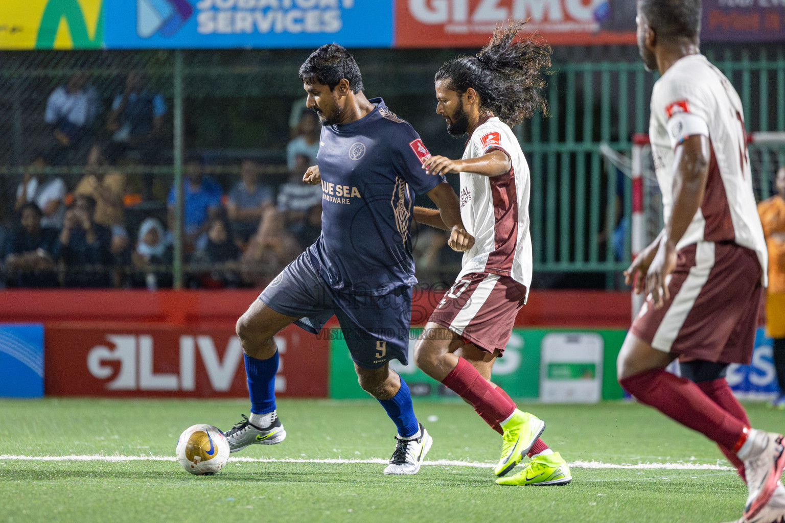 S. Maradhofeydhoo vs S. Hulhudhoo in Day 12 of Golden Futsal Challenge 2025 was held on Thursday, 16th January 2025, in Hulhumale', Maldives Photos: Mohamed Mahfooz Moosa / images.mv