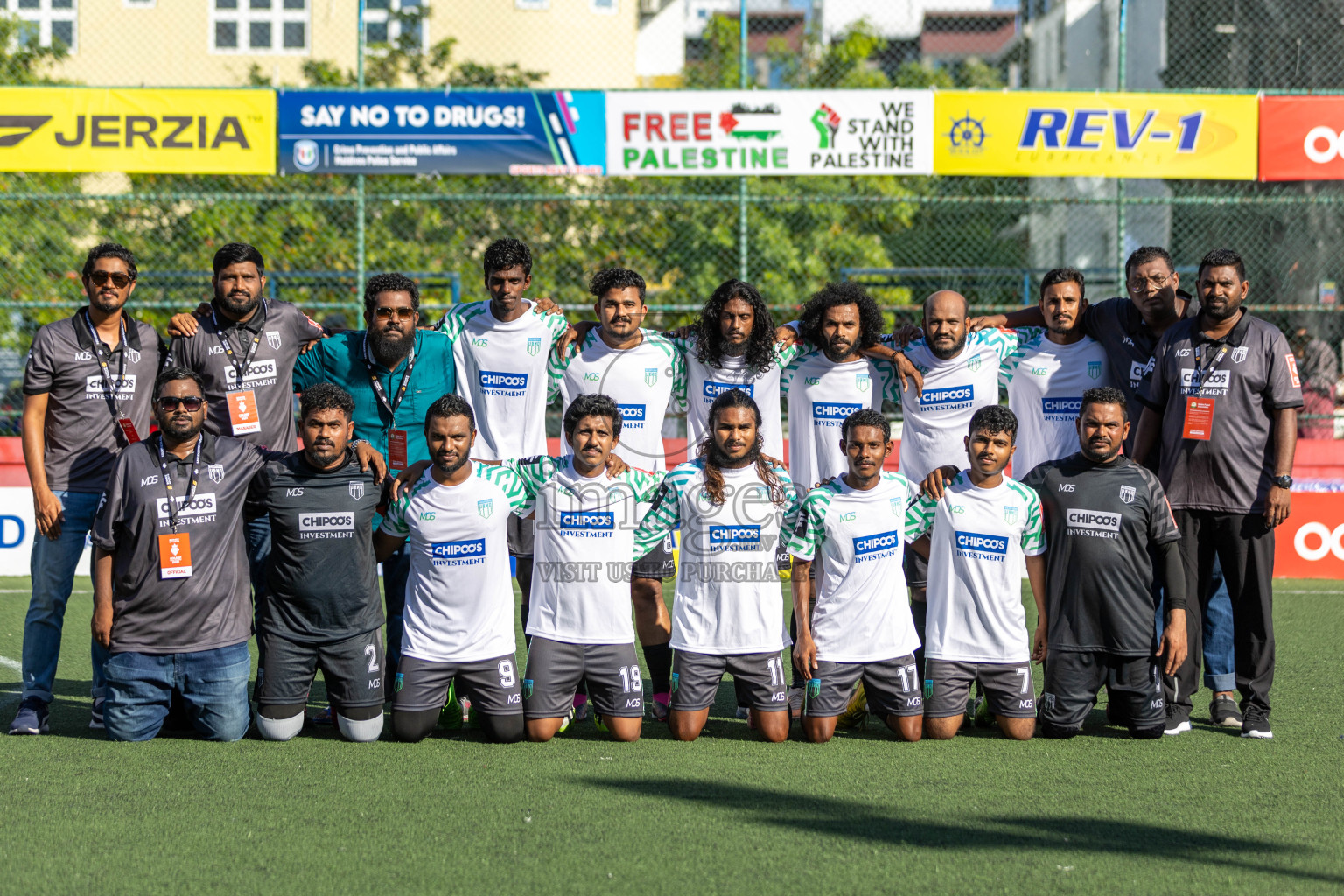 Th. Kinbidhoo vs Th. Vilufushi in Day 6 of Golden Futsal Challenge 2024 was held on Saturday, 20th January 2024, in Hulhumale', Maldives 
Photos: Hassan Simah / images.mv