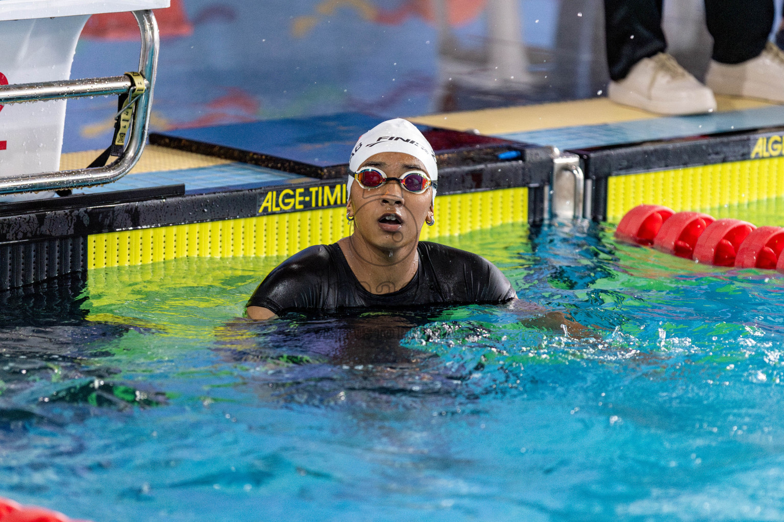 Day 3 of National Swimming Competition 2024 held in Hulhumale', Maldives on Sunday, 15th December 2024. Photos: Hassan Simah / images.mv