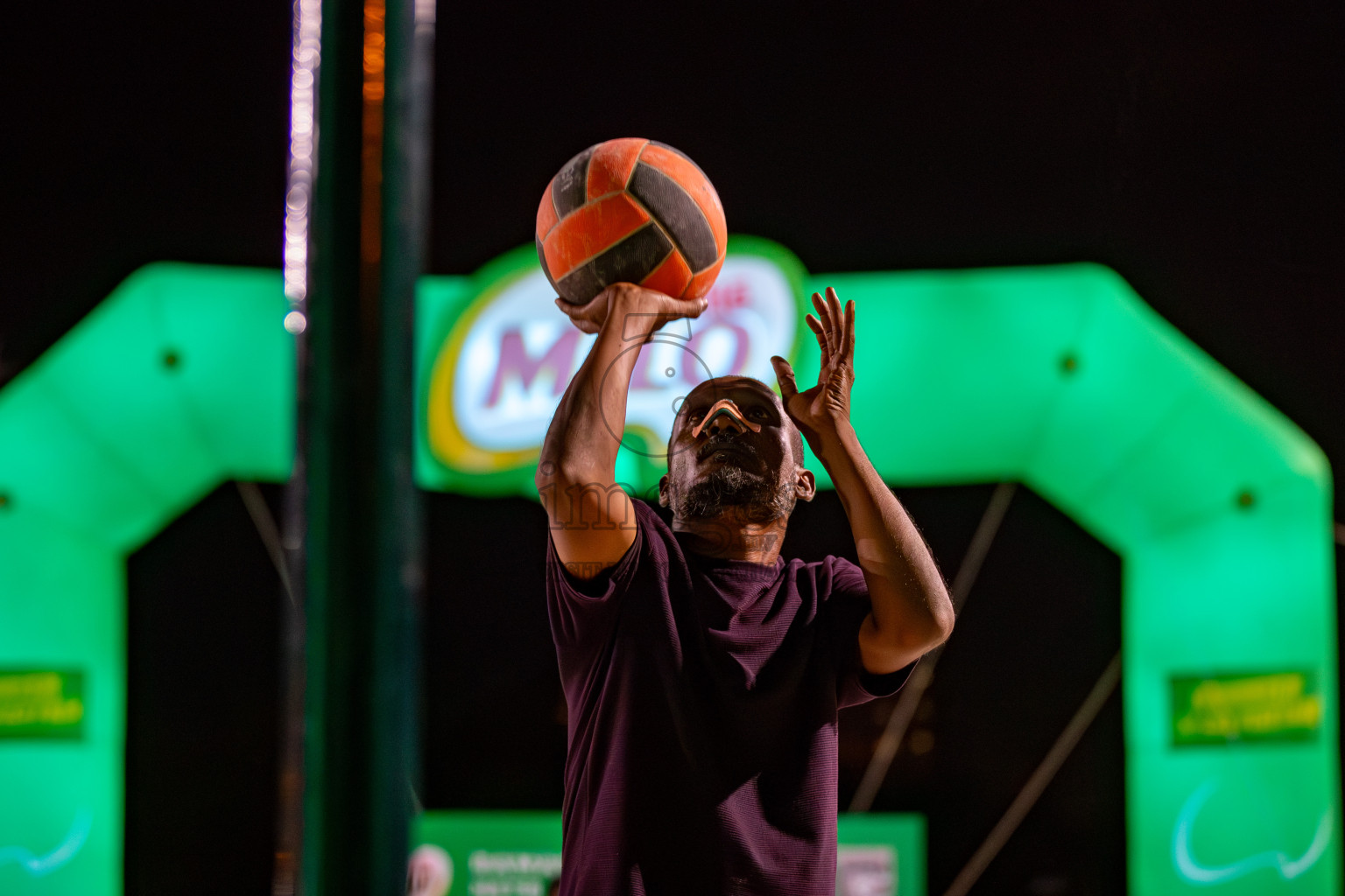 Day 4 of Milo Ramadan Half Court Netball Challenge on 24th March 2024, held in Central Park, Hulhumale, Male', Maldives