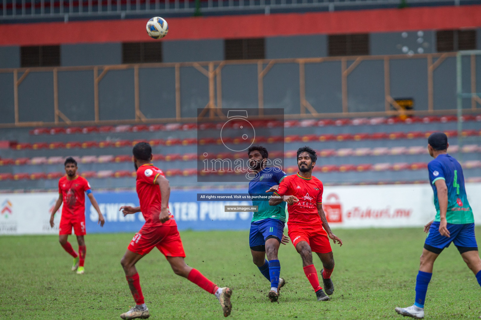 Da Grande Sports Club vs Super United Sports in Ooredoo Dhivehi Premier League 2021/22 on 31st July 2022, held in National Football Stadium, Male', Maldives Photos: Ismail Thoriq/ Images mv