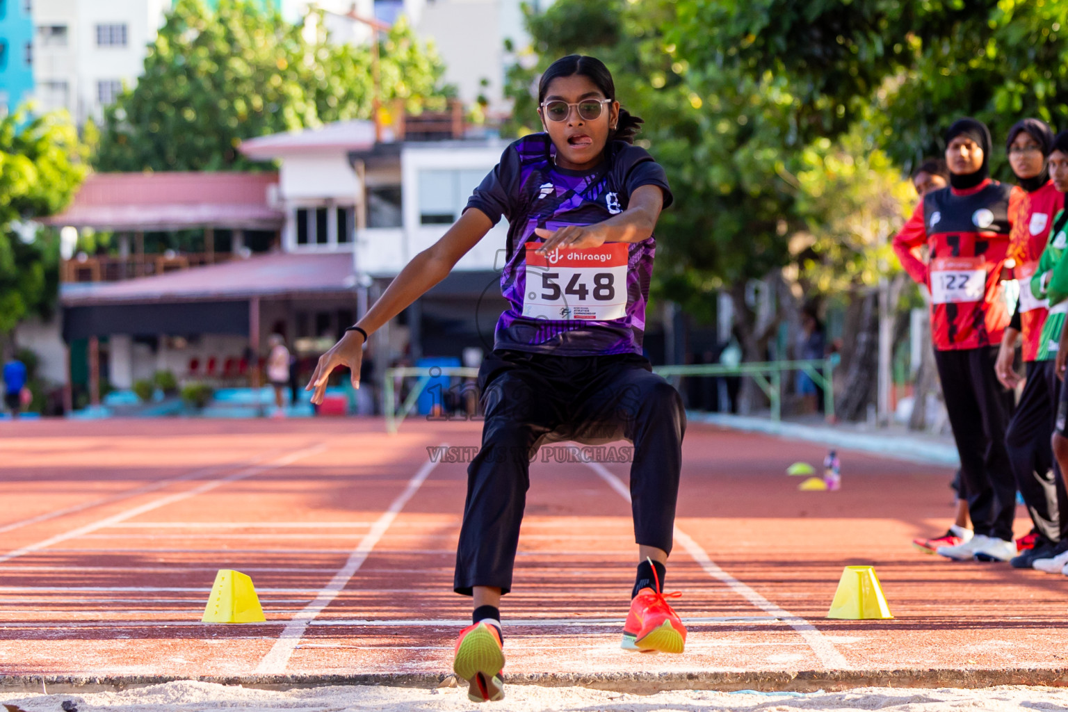 Day 2 of Inter-school Athletics Championship 2025 held in Ekuveni Synthetic Track, Male', Maldives on Tuesday, 07th October 2025. Photos by: Nausham Waheed / Images.mv