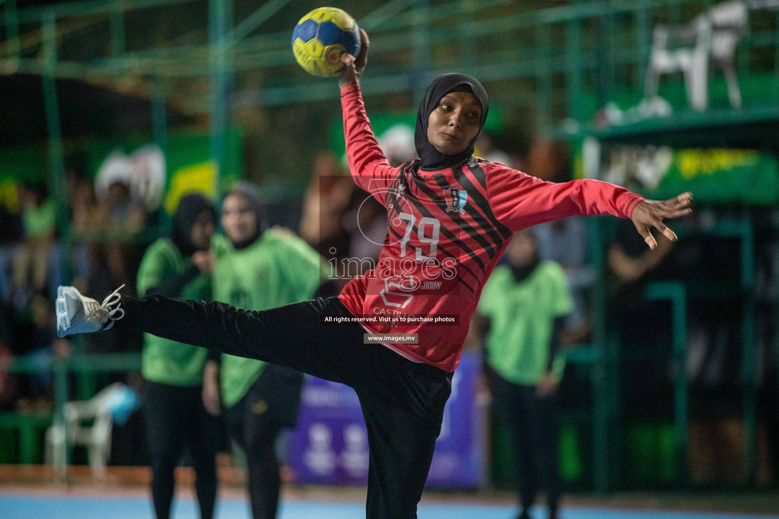 Day 9 of 6th MILO Handball Maldives Championship 2023, held in Handball ground, Male', Maldives on 28th May 2023 Photos: Nausham Waheed/ Images.mv