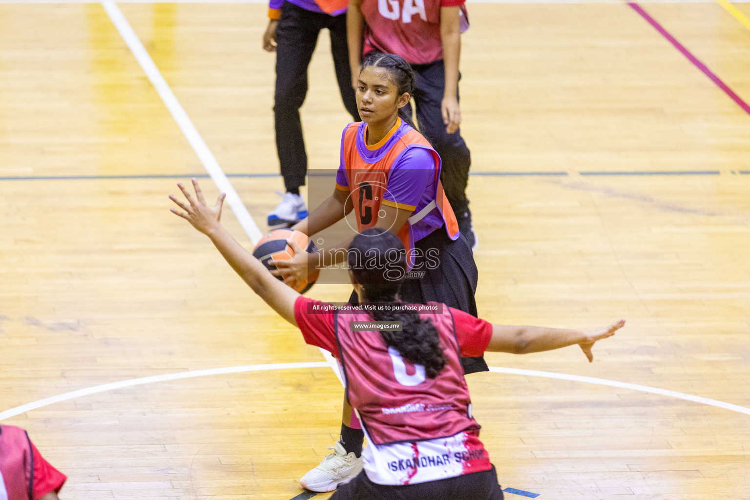 Day7 of 24th Interschool Netball Tournament 2023 was held in Social Center, Male', Maldives on 2nd November 2023. Photos: Nausham Waheed / images.mv