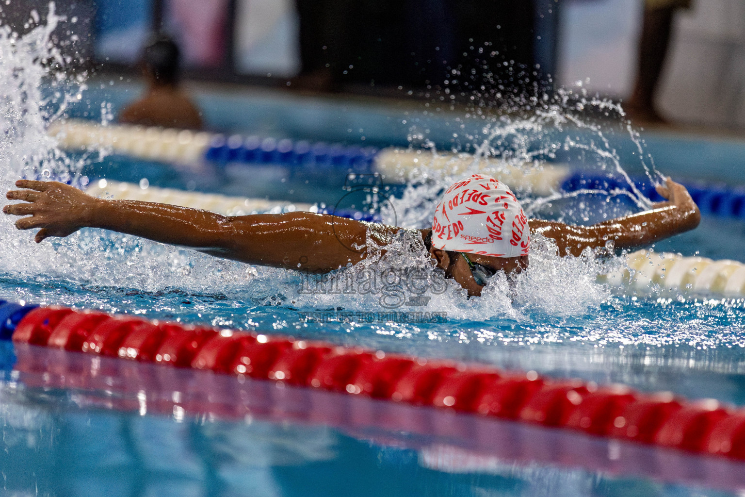 Day 2 of National Swimming Competition 2024 held in Hulhumale', Maldives on Saturday, 14th December 2024. Photos: Hassan Simah / images.mv