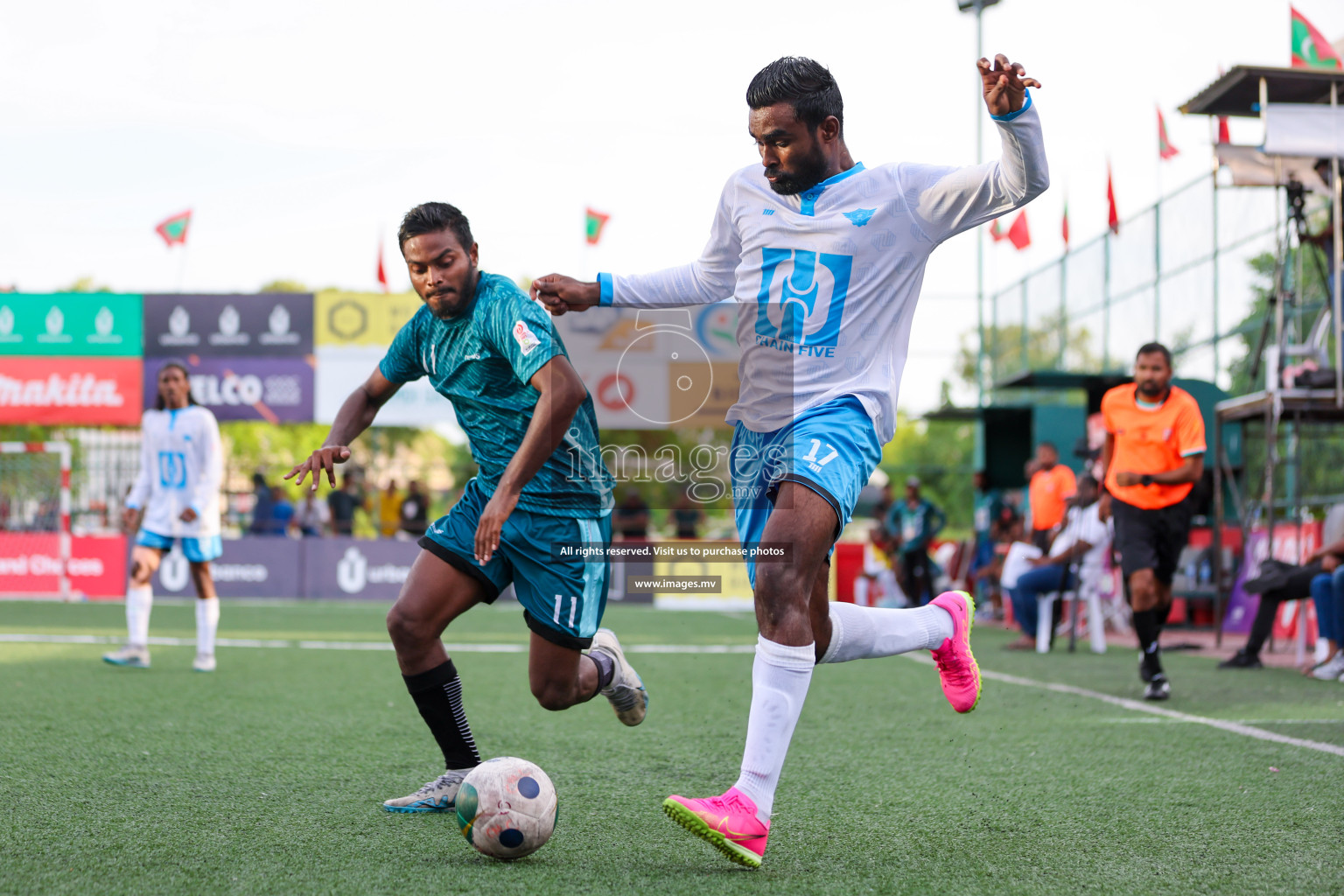 Club AVSEC vs Crossroads Maldives in Club Maldives Cup 2023 held in Hulhumale, Maldives, on Monday, 24th July 2023 Photos: Nausham Waheed/ images.mv