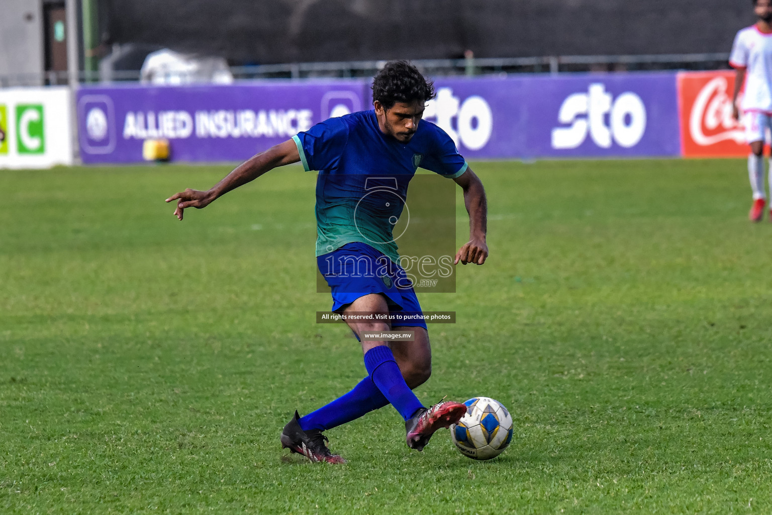 Super United Sports vs Buru Sports Club in Dhivehi Premier League Qualification 22 on 24th Aug 2022, held in National Football Stadium, Male', Maldives Photos: Nausham Waheed / Images.mv