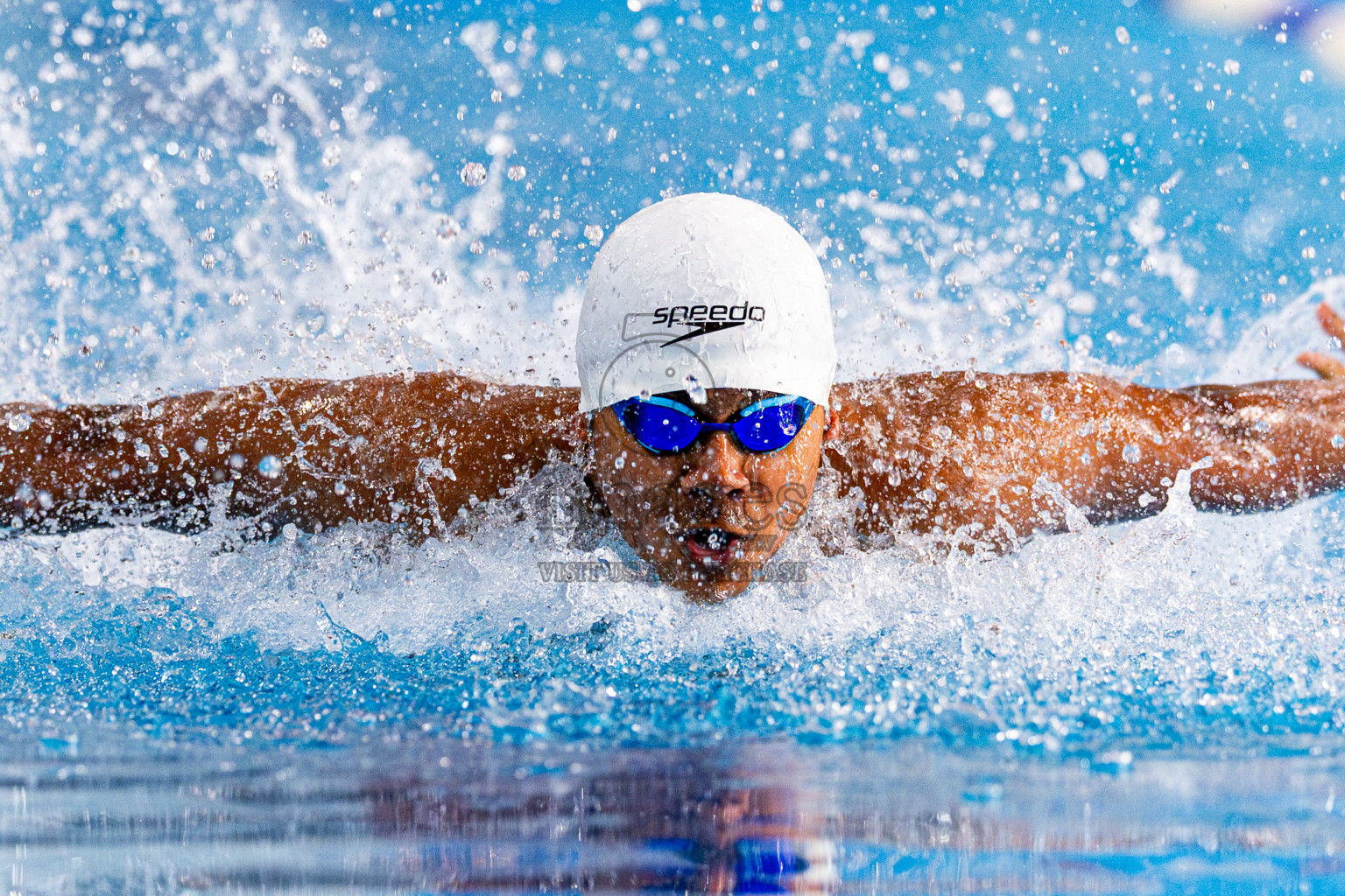 Day 4 of 1st National Short Course Swimming Competition held in Hulhumale', Maldives on Tuesday, 17th June 2025. Photos: Nausham Waheed / images.mv