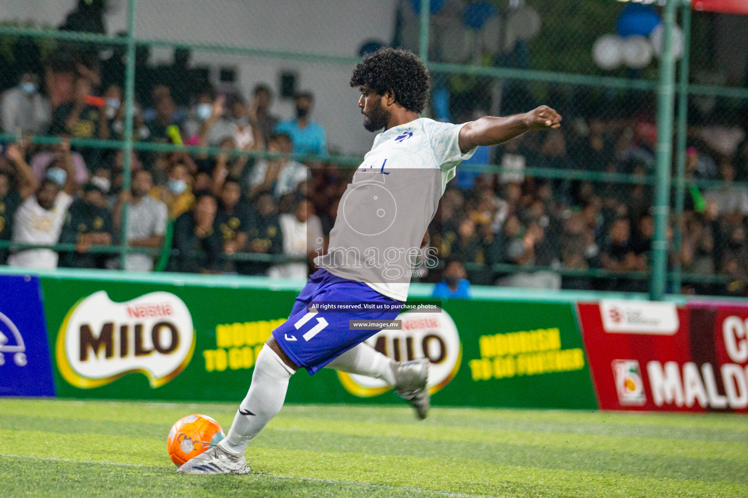 Prison Club vs MACL in the Quarter Finals of Club Maldives 2021 held at Hulhumale;, on 12th December 2021 Photos: Nasam / images.mv