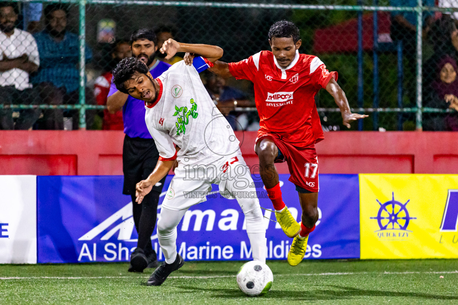 Th. Vilufushi  VS  Th. Gaadhiffushi in Day 20 of Golden Futsal Challenge 2024 was held on Saturday , 3rd February 2024 in Hulhumale', Maldives Photos: Nausham Waheed / images.mv