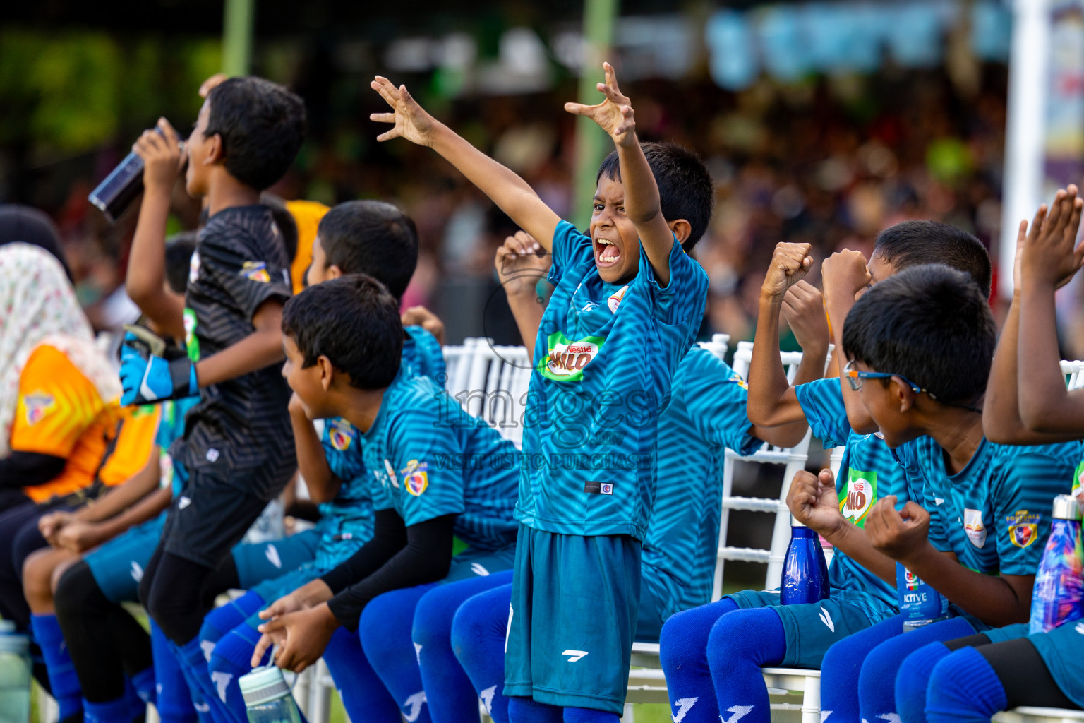 Day 2 of MILO Kids Football Fiesta was held at National Stadium in Male', Maldives on Saturday, 24th February 2024.