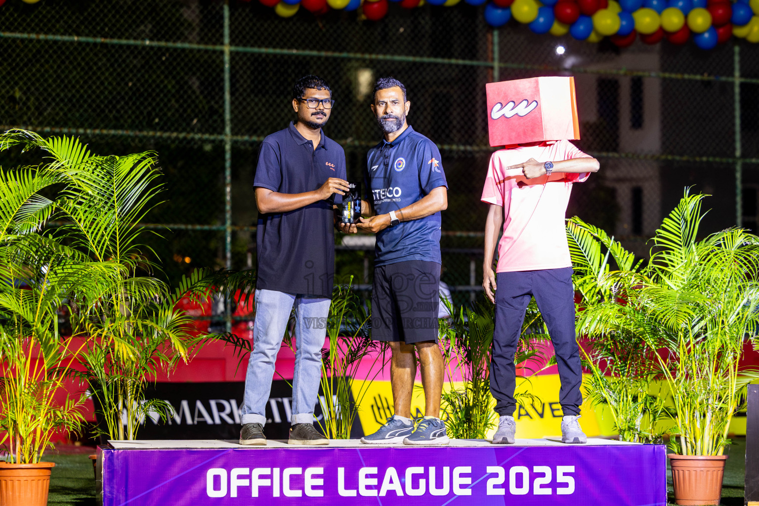 Police Club vs STELCO Rc in Final of Office League 2025 was held on Friday, 9th May 2025 in Hulhumale', Maldives. Photos: Nausham Waheed  / images.mv