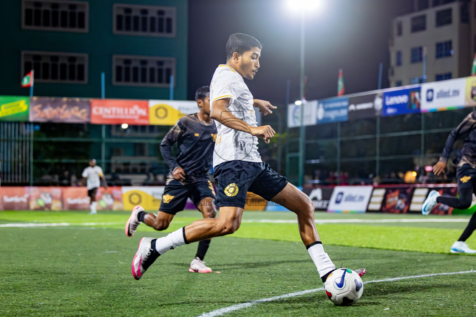 Prison Club vs Club AVSEC in Club Maldives Cup 2024 held in Rehendi Futsal Ground, Hulhumale', Maldives on Wednesday, 2nd October 2024. Photos: Nausham Waheed / images.mv