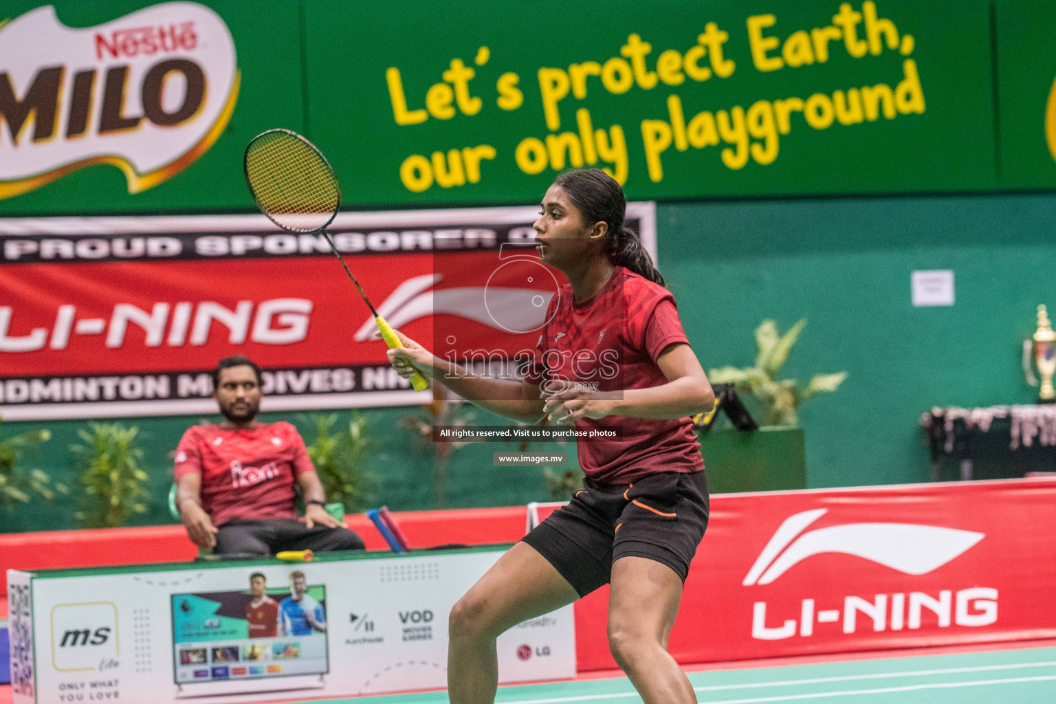 Final of Badminton association mixed group championship 2021 held in Male', Maldives Photos by Nausham Waheed