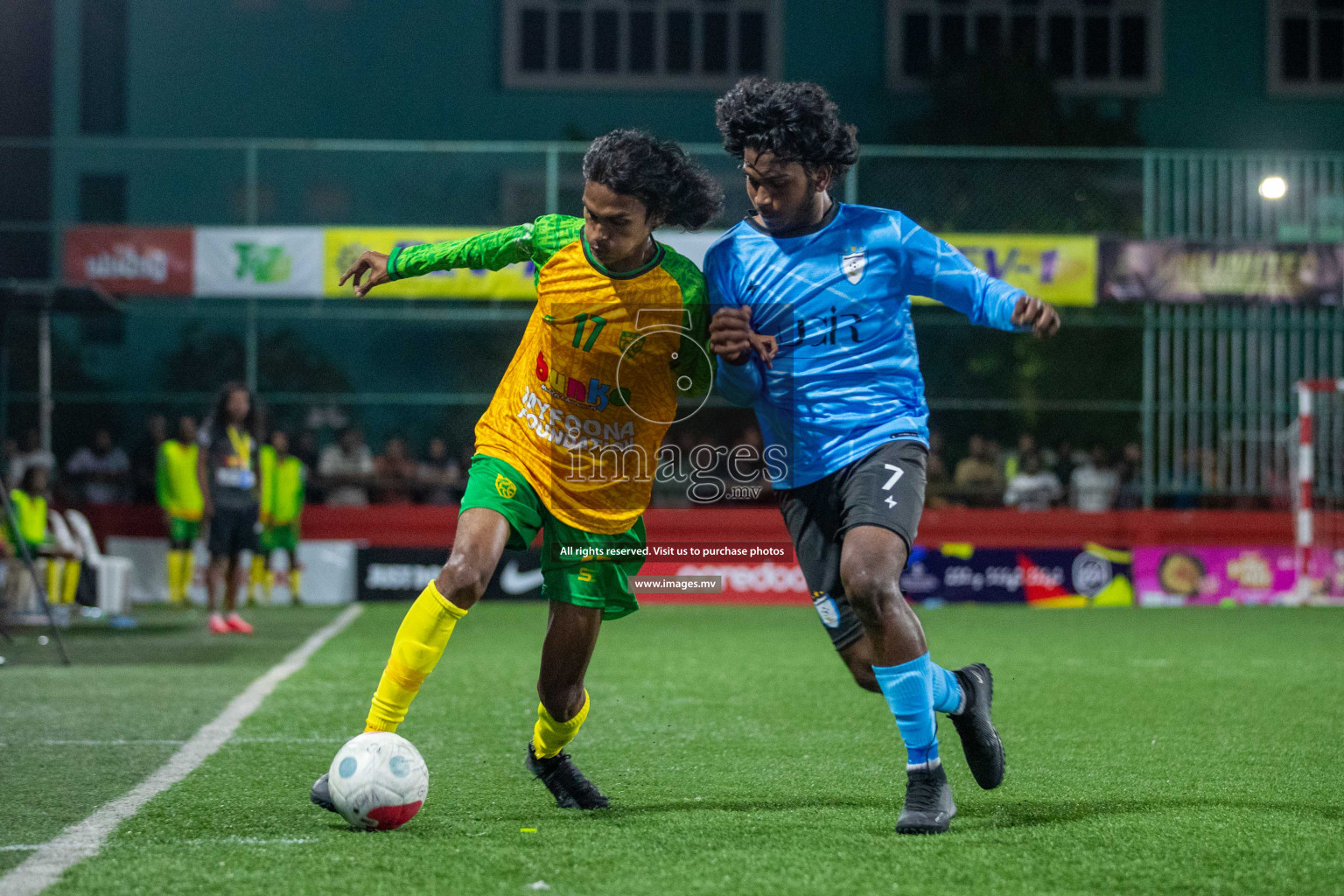 GDh. Hoandedhdhoo vs GDh. Vaadhoo in Day 12 of Golden Futsal Challenge 2023 on 16 February 2023 in Hulhumale, Male, Maldives