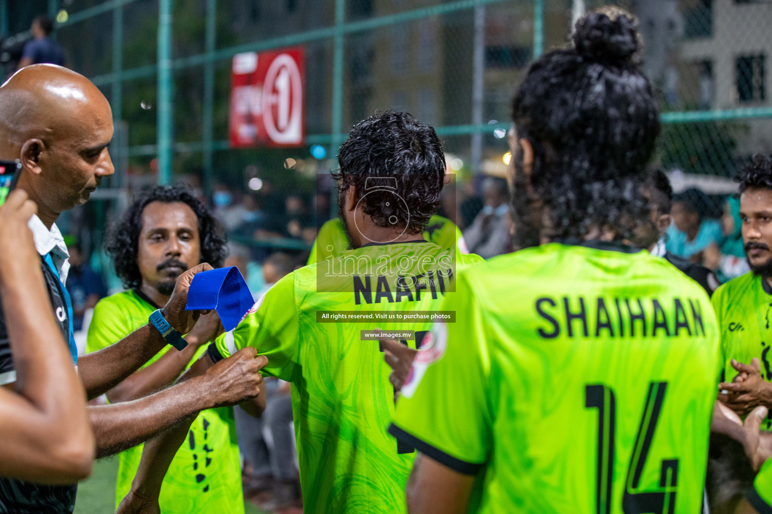 Team FSM Vs Prisons Club in the Semi Finals of Club Maldives 2021 held in Hulhumale, Maldives on 15 December 2021. Photos: Ismail Thoriq / images.mv