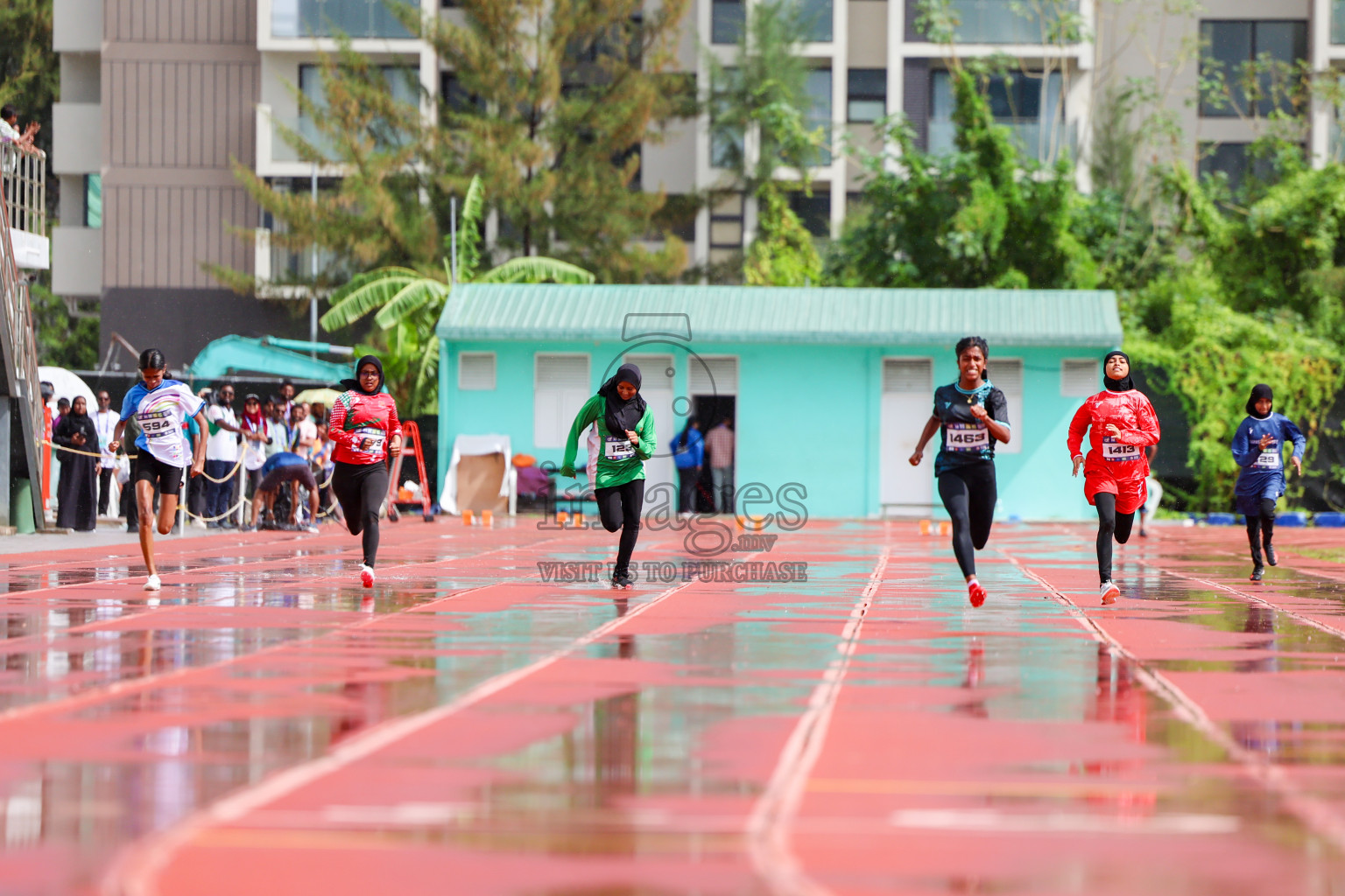 Day 1 of MWSC Interschool Athletics Championships 2024 held in Hulhumale Running Track, Hulhumale, Maldives on Saturday, 9th November 2024. 
Photos by: Ismail Thoriq, Hassan Simah / Images.mv