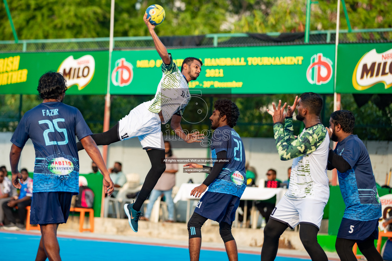 Milo 8th National Handball Tournament Day 4, 18th December 2021, at Handball Ground, Male', Maldives. Photos by Hassan Simah