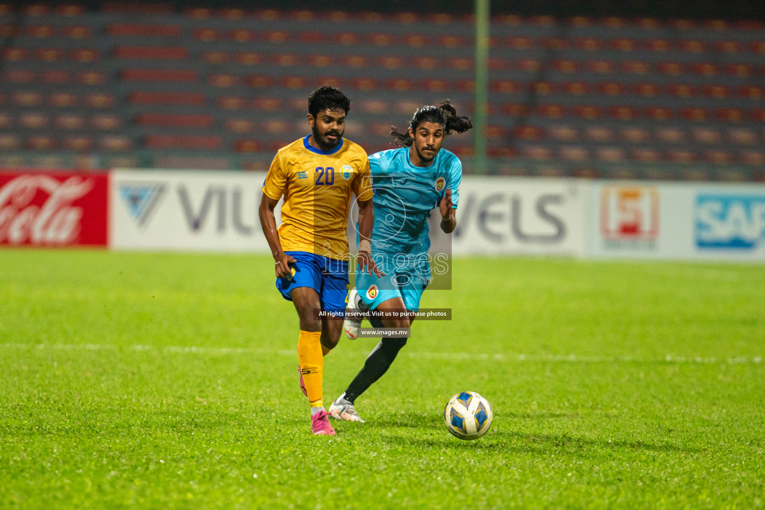 Club Valencia vs United Victory in the President's Cup 2021/2022 held in Male', Maldives on 19 December 2021