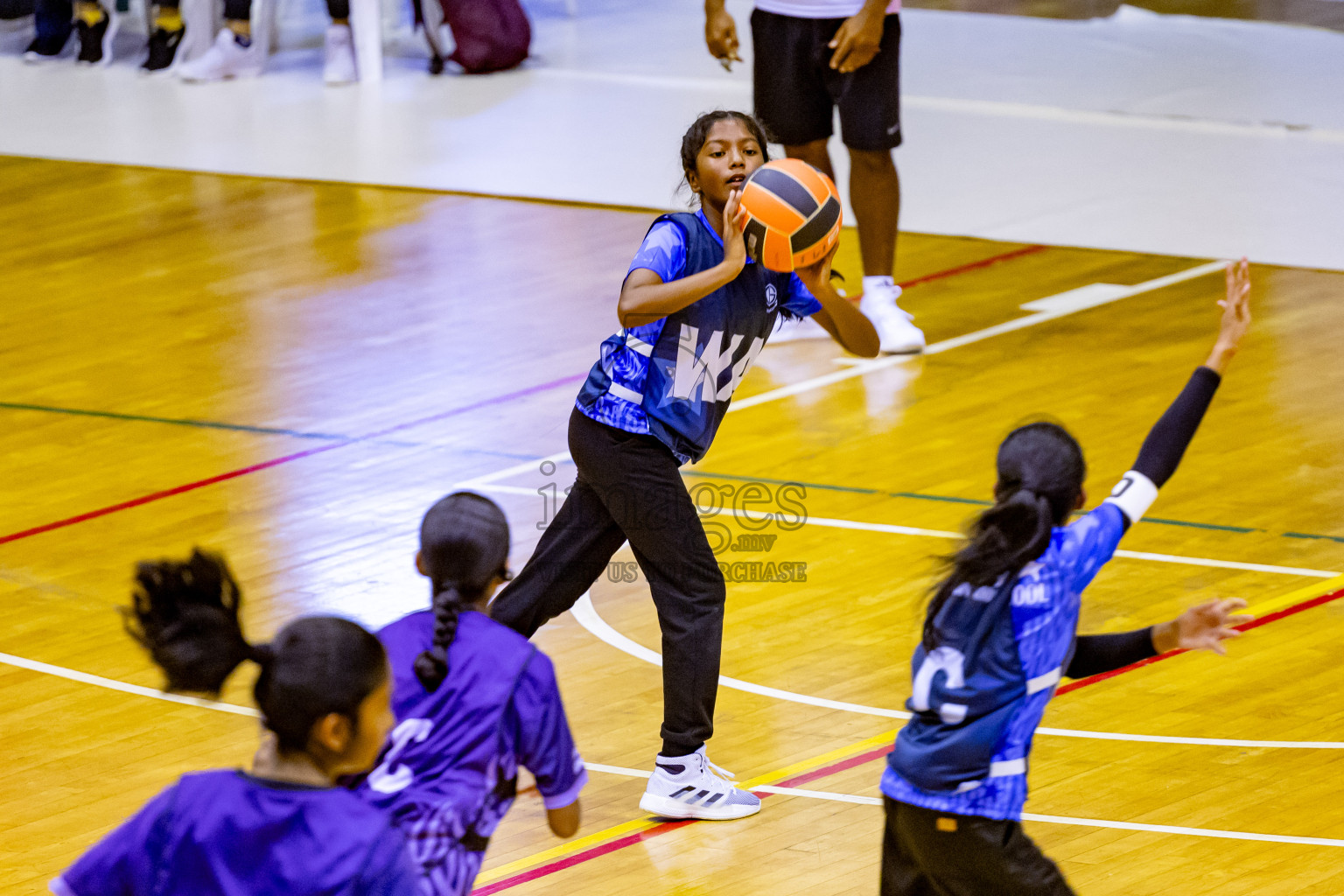 Day 7 of 25th Inter-School Netball Tournament was held in Social Center at Male', Maldives on Saturday, 17th August 2024. Photos: Nausham Waheed / images.mv