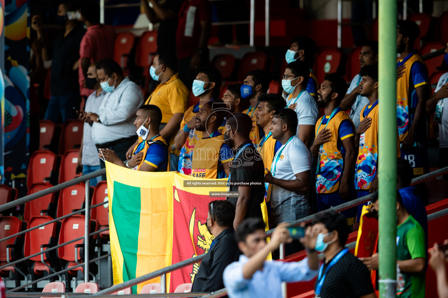 Bangladesh vs Sri Lanka in SAFF Championship 2021 held on 1st October 2021 in Galolhu National Stadium, Male', Maldives