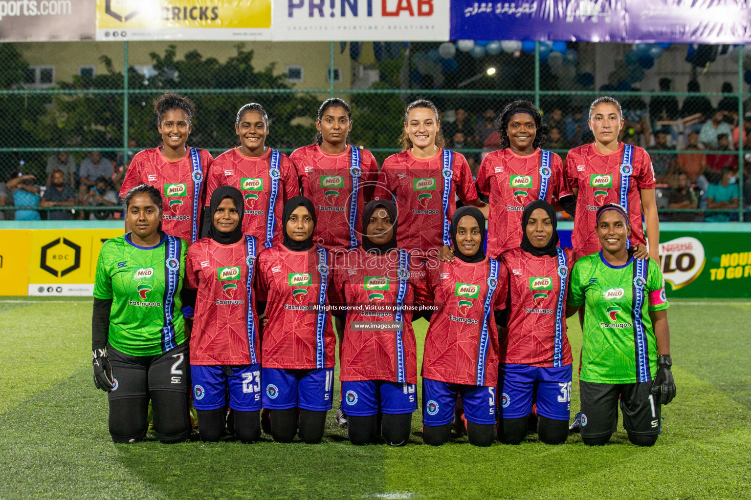 MPL vs Police Club in the Semi Finals of 18/30 Women's Futsal Fiesta 2021 held in Hulhumale, Maldives on 14th December 2021. Photos: Shuu Abdul Sattar / images.mv