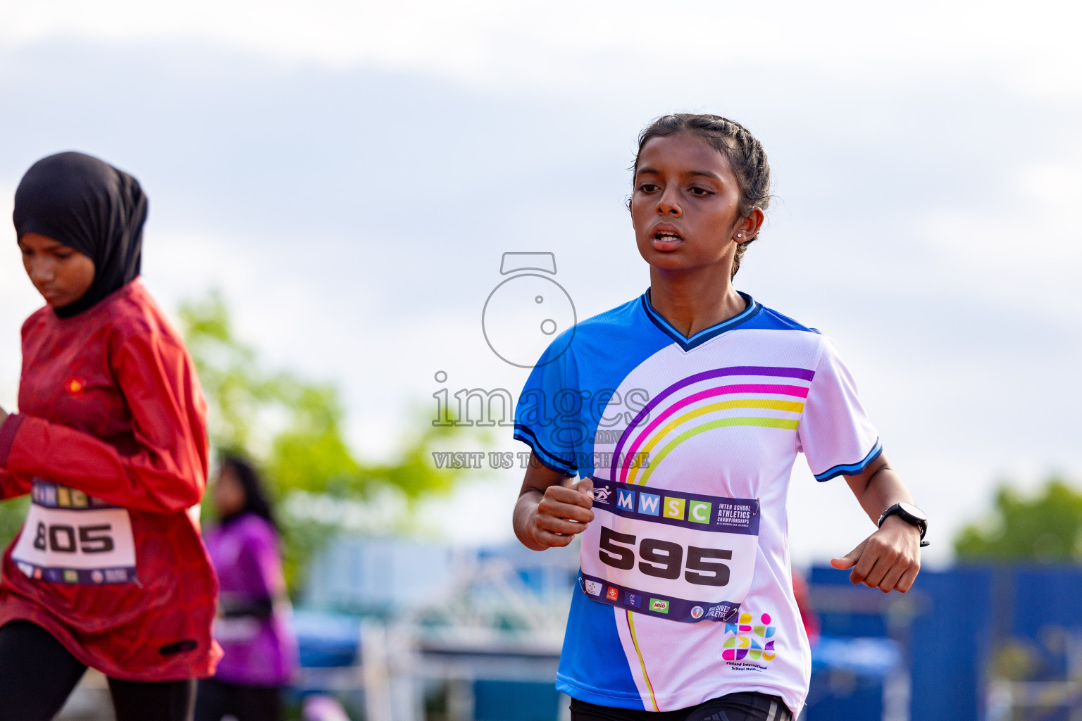 Day 2 of MWSC Interschool Athletics Championships 2024 held in Hulhumale Running Track, Hulhumale, Maldives on Sunday, 10th November 2024. 
Photos by: Hassan Simah / Images.mv