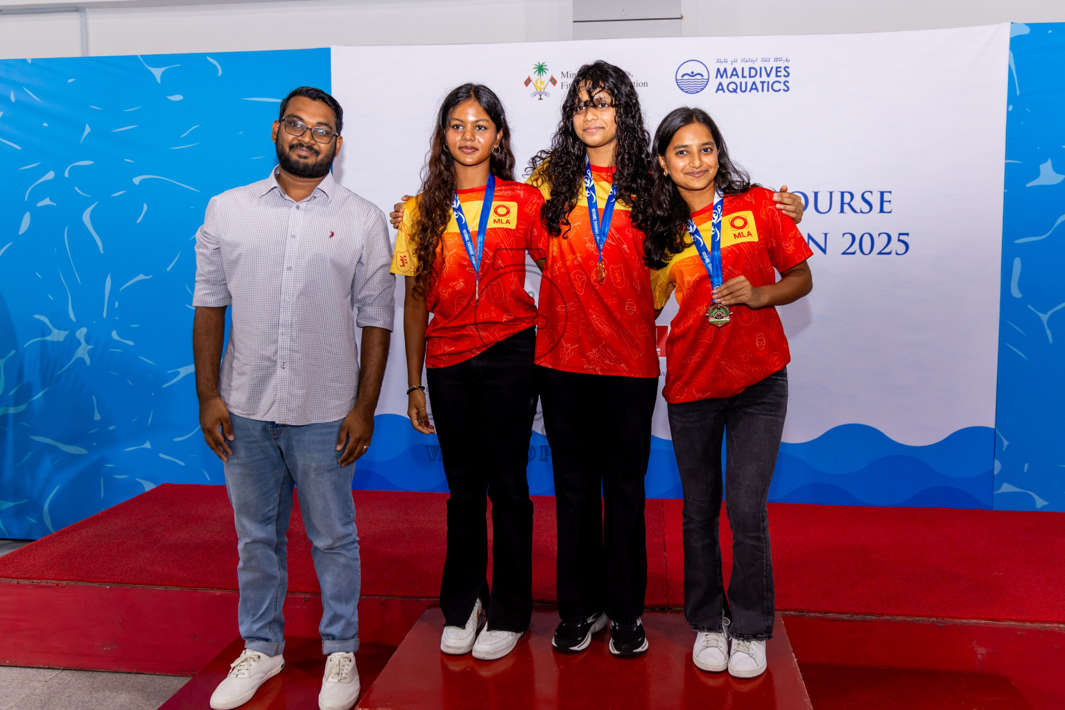 Closing Ceremony of 1st National Short Course Swimming Competition held in Hulhumale', Maldives on Thursday, 19th June 2025. Photos: Nausham Waheed / images.mv