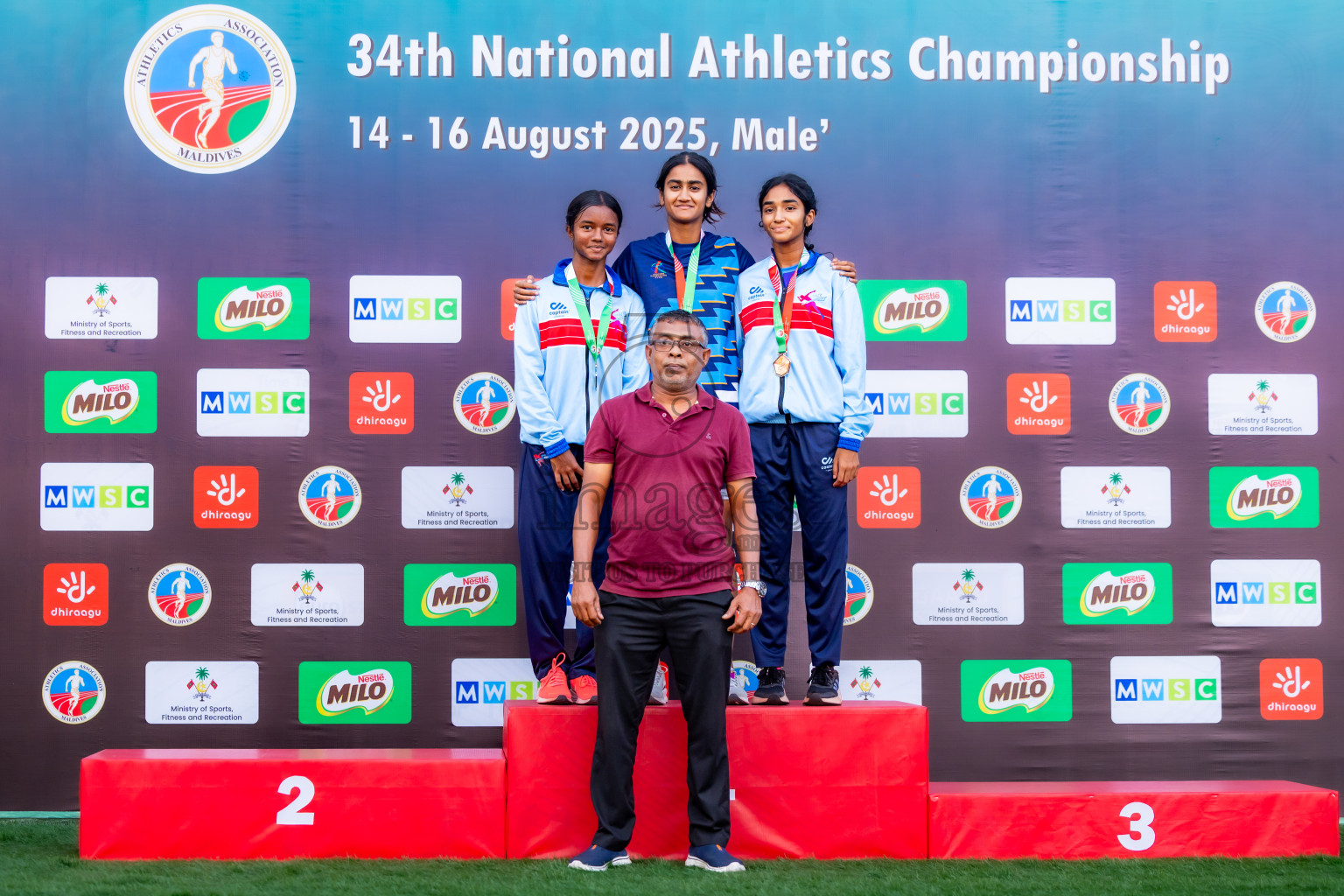 Day 1 of National Athletics Championship 2025 was held at Ekuveni Running Ground in Male', Maldives on Thursday, 14th August 2025. Photos: Nausham Waheed / images.mv