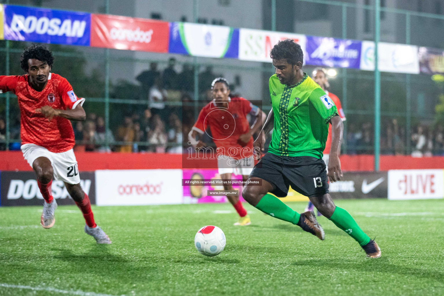 HA. Ihavandhoo vs HA. Vashafaru in Golden Futsal Challenge 2023 on 05 February 2023 in Hulhumale, Male, Maldives